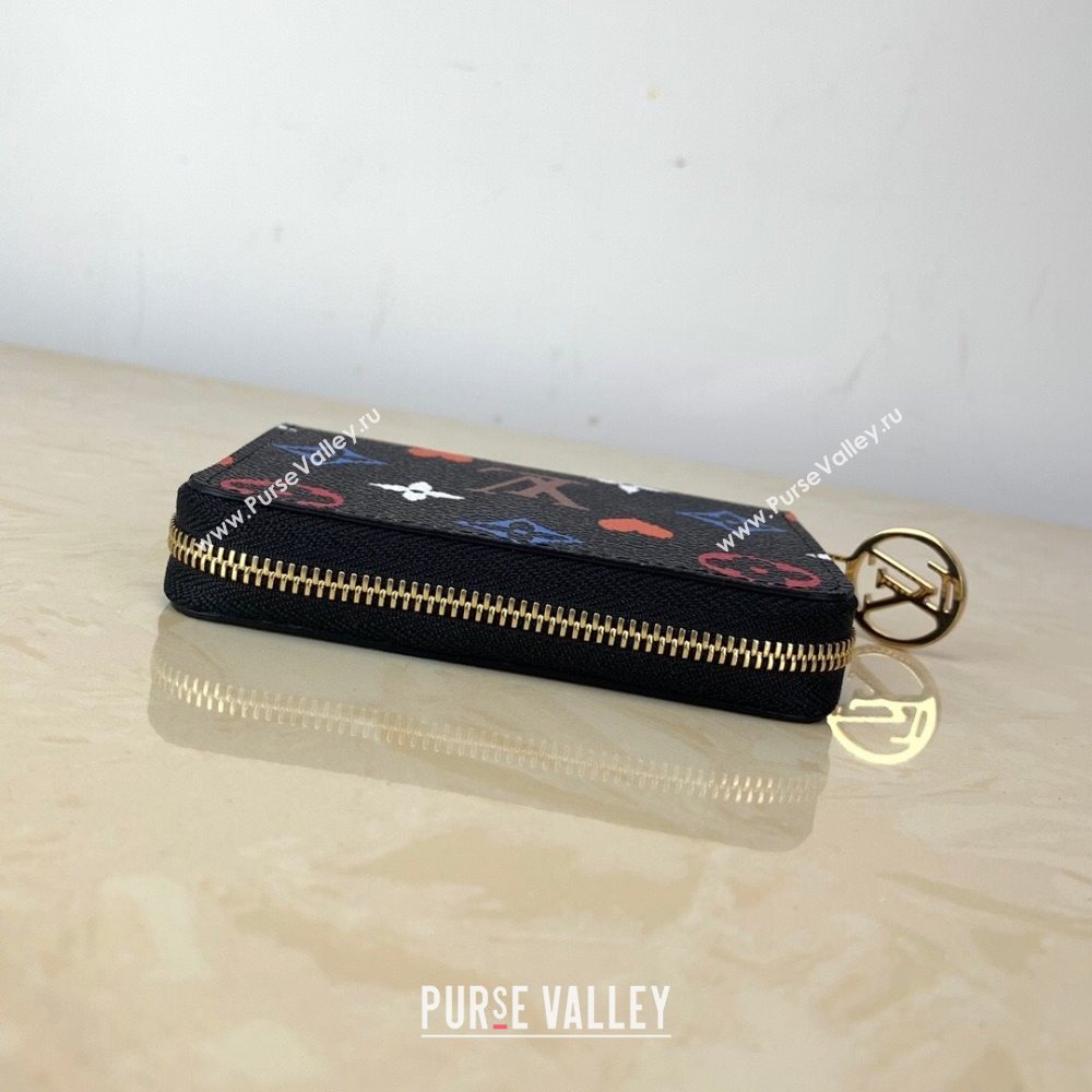 Louis Vuitton Game On Zippy Coin Purse Wallet in Black Monogram Canvas M80305 2020 (KI-20112528)