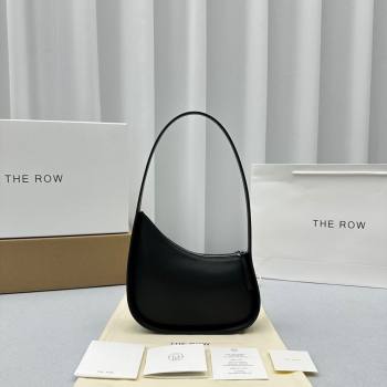 The Row Half Moon Shoulder Bag in Black Leather 1811 2024 (NM-24102207)