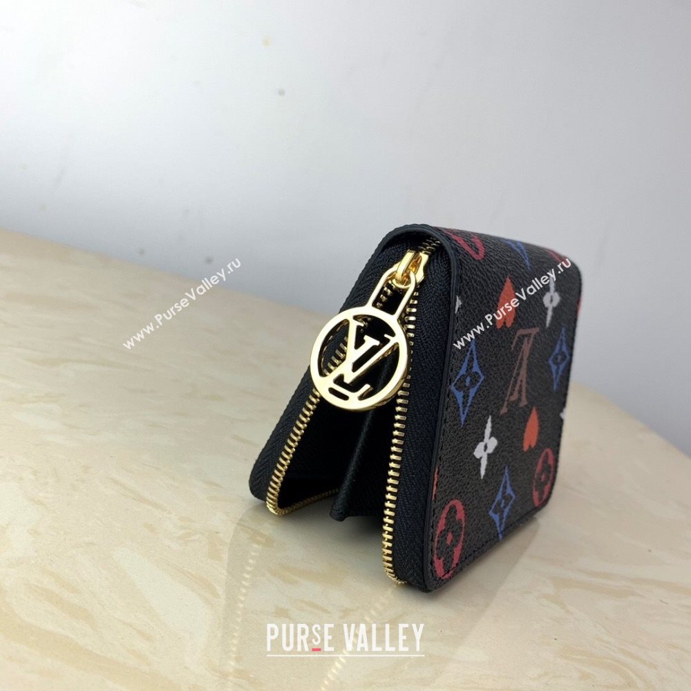 Louis Vuitton Game On Zippy Coin Purse Wallet in Black Monogram Canvas M80305 2020 (KI-20112528)