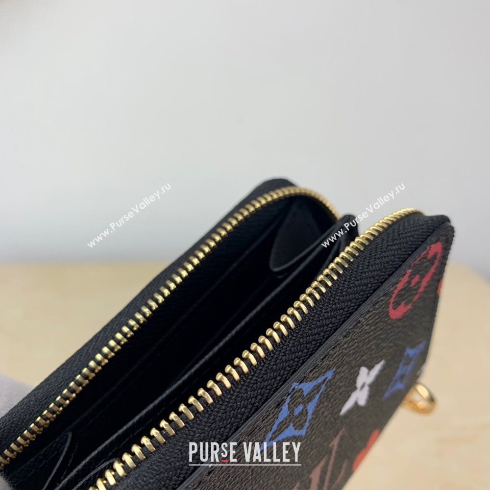 Louis Vuitton Game On Zippy Coin Purse Wallet in Black Monogram Canvas M80305 2020 (KI-20112528)