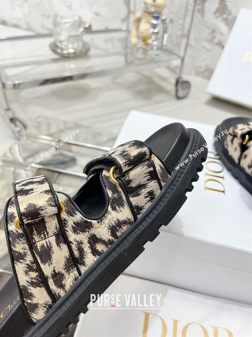 Dior Dioract Slide Sandals in Printed Canvas Beige 2025 0214 (MD-250214003)