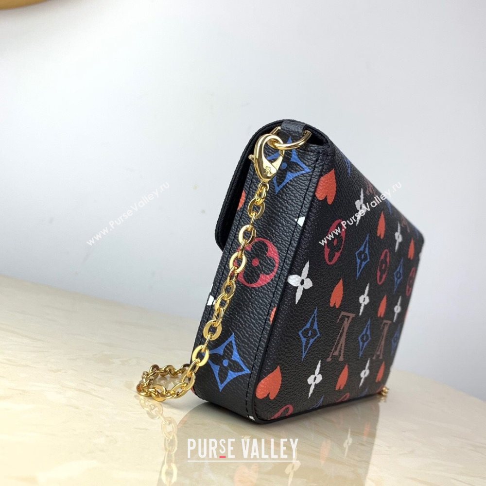 Louis Vuitton Game On Pochette Félicie Chain Clutch in Black Monogram Canvas M61276 2020 (KI-20112534)