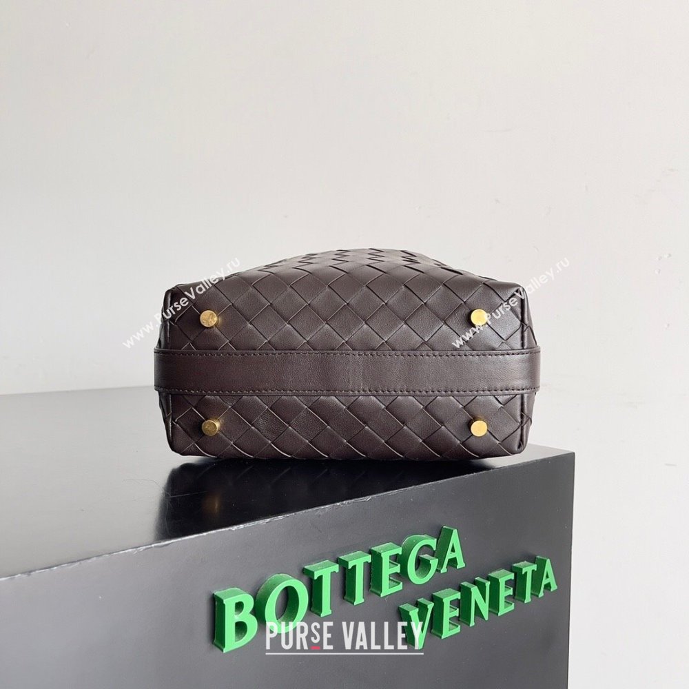 Bottega Veneta Mini Wallace Shoulder Bag in Intrecciato Soft Calfskin Leather 754443 Fondant Brown 2024 (MS-240119110)