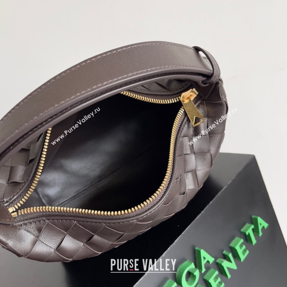 Bottega Veneta Mini Wallace Shoulder Bag in Intrecciato Soft Calfskin Leather 754443 Fondant Brown 2024 (MS-240119110)