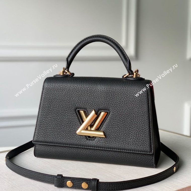 Louis Vuitton Twist One Handle Bag PM in Black Taurillon Leather M57093 2020 (KI-20110304)