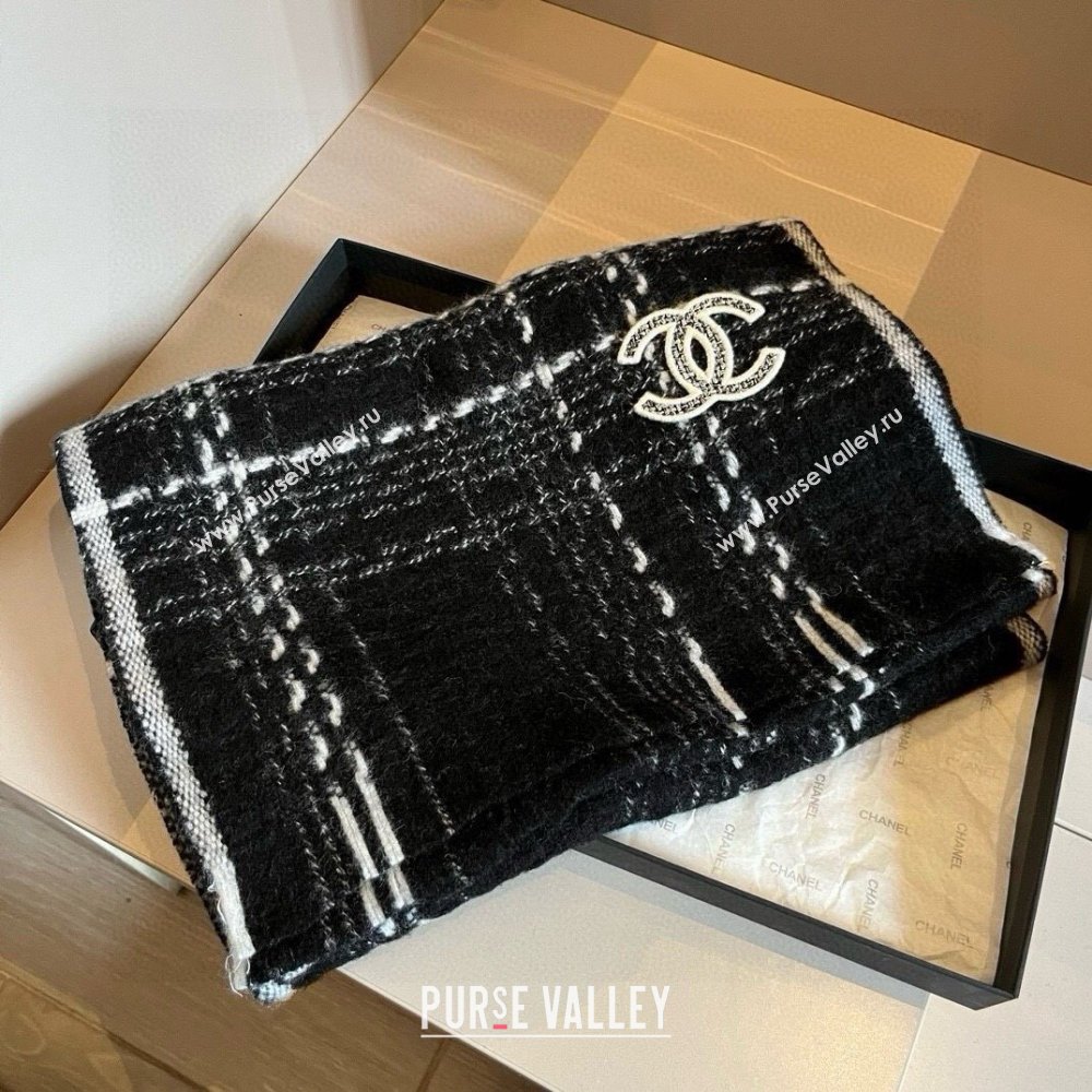 Chanel LongScarf CH121110 Black 2024 (O-24121110)