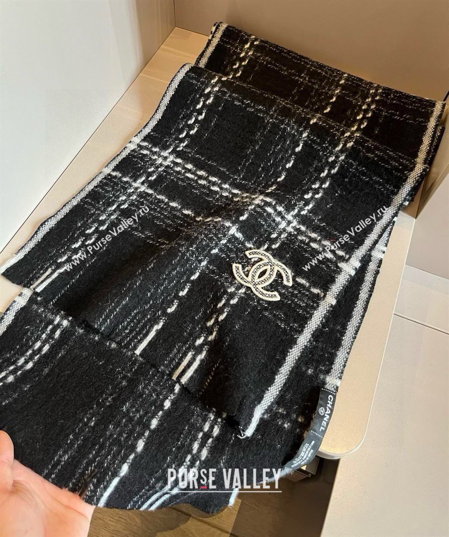 Chanel LongScarf CH121110 Black 2024 (O-24121110)
