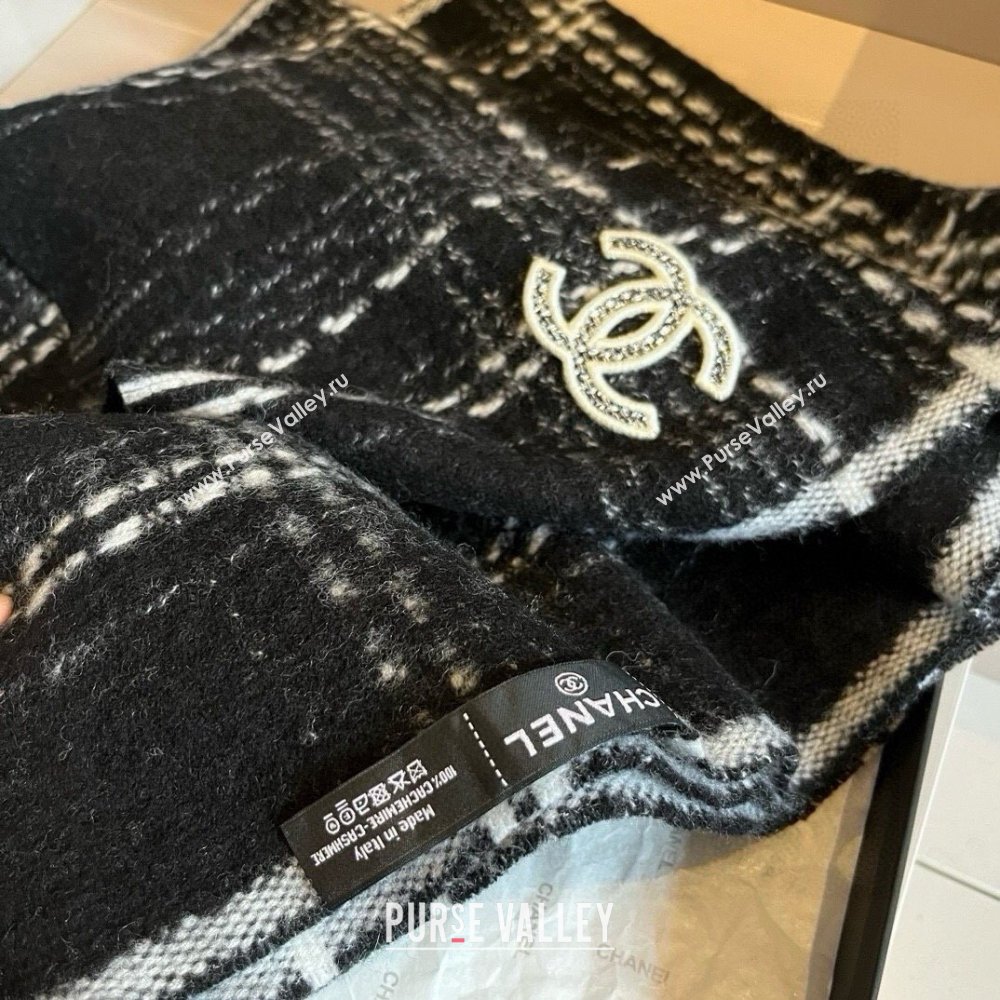 Chanel LongScarf CH121110 Black 2024 (O-24121110)