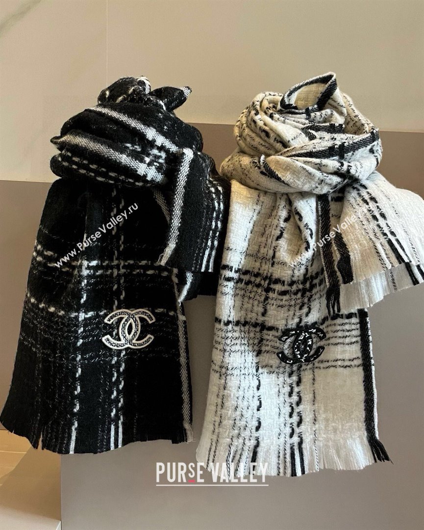 Chanel LongScarf CH121110 Black 2024 (O-24121110)