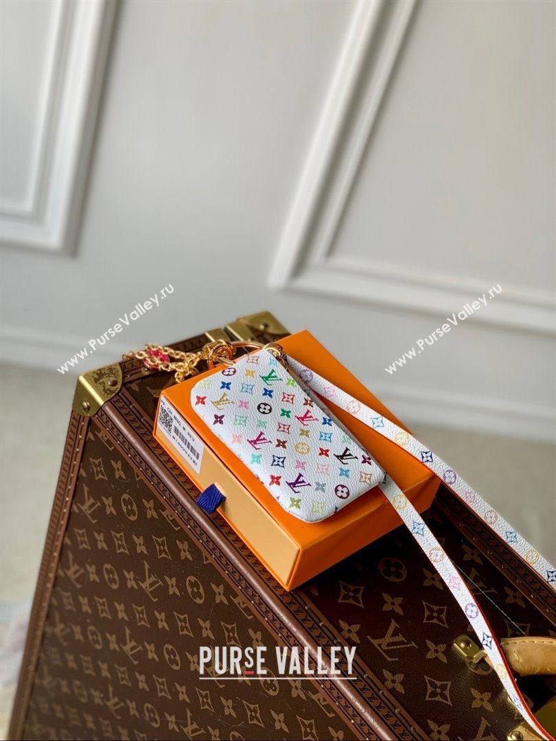 Louis Vuitton LV x TM Phone Bag in Multicolored Monogram Canvas M14099 White 2025 (K-25030311)