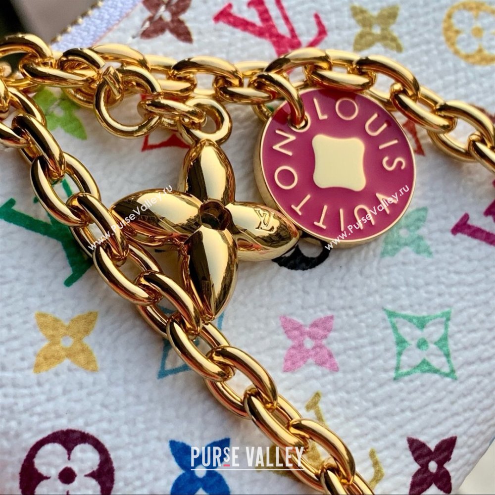 Louis Vuitton LV x TM Phone Bag in Multicolored Monogram Canvas M14099 White 2025 (K-25030311)