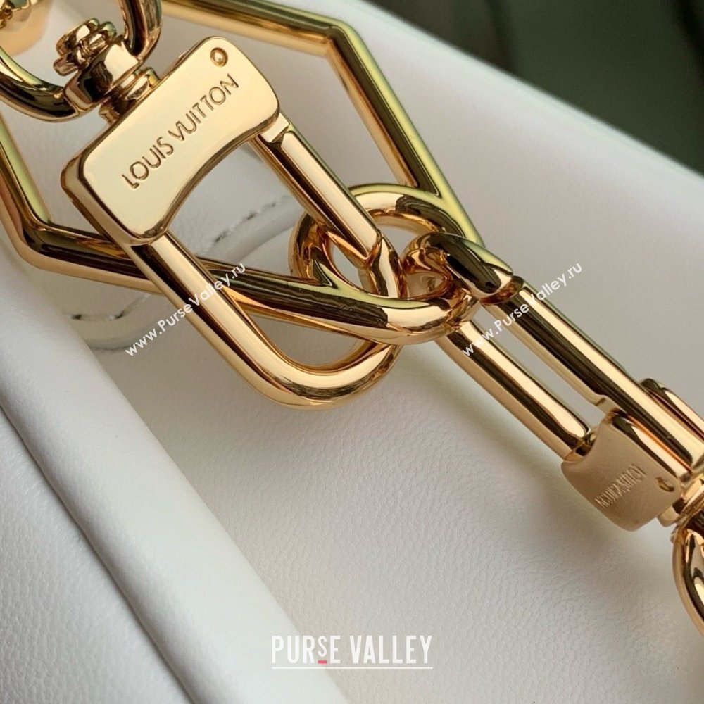 Louis Vuitton LV x TM Coussin PM in Monogram-embossed Puffy Lambskin M13233 White 2025 (K-25030302)