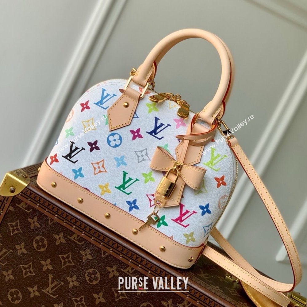 Louis Vuitton LV x TM Alma BB Bag in Multicolored Monogram Canvas M13078 White 2025 (K-25030303)