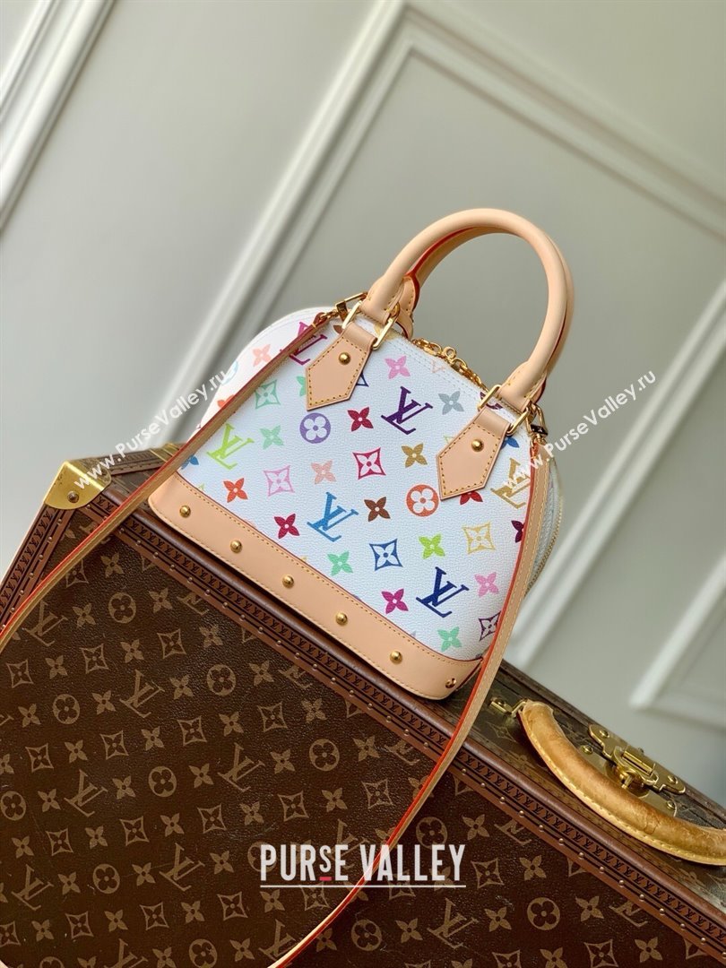 Louis Vuitton LV x TM Alma BB Bag in Multicolored Monogram Canvas M13078 White 2025 (K-25030303)