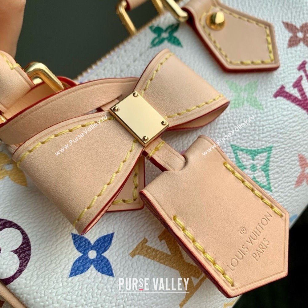 Louis Vuitton LV x TM Nano Speedy Bag in Multicolored Monogram Canvas M13391 White 2025 (K-25030304)