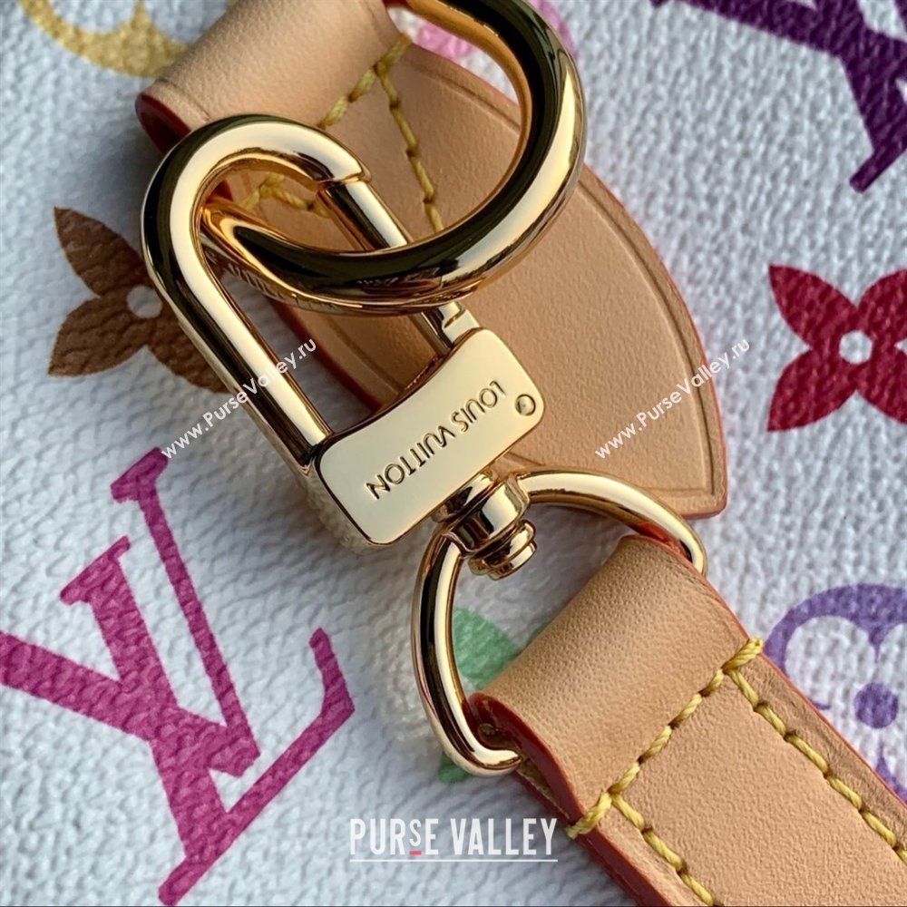 Louis Vuitton LV x TM Speedy Bandouliere 25 Bag in Multicolored Monogram Canvas M13085 White 2025 (K-25030305)