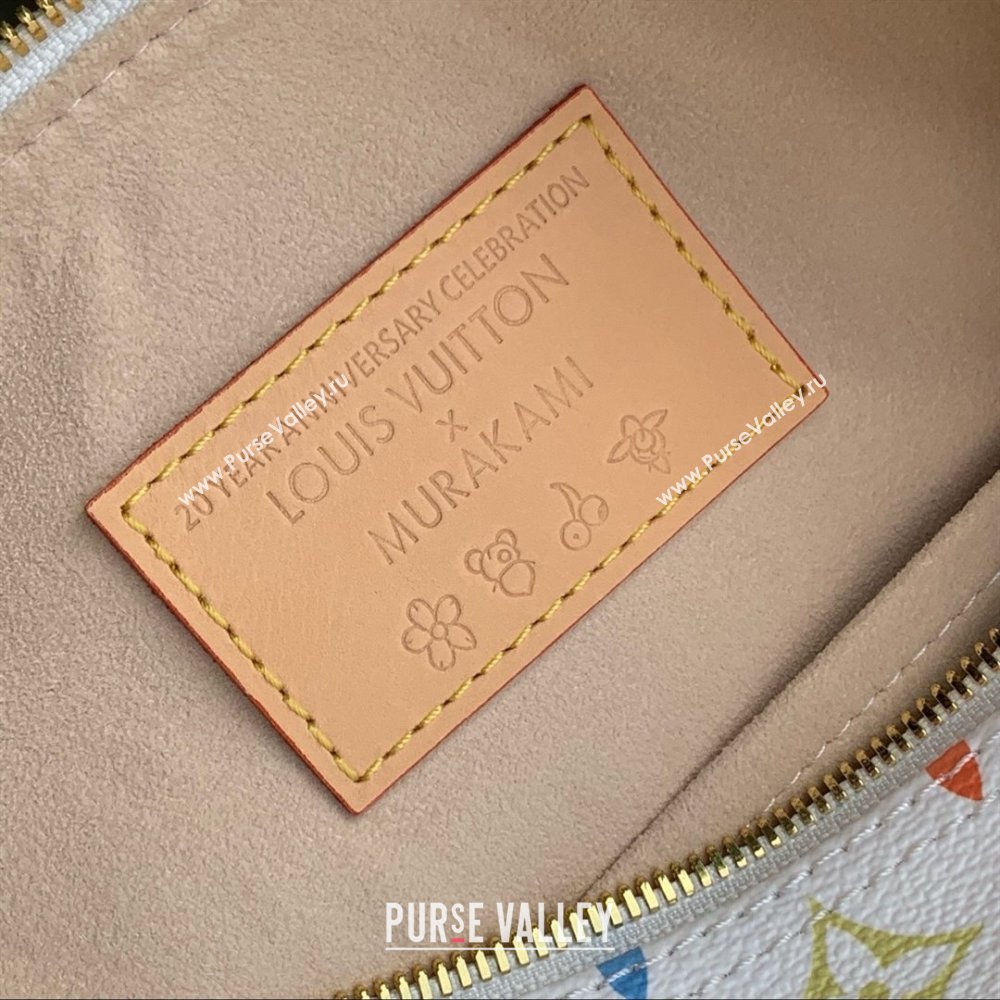 Louis Vuitton LV x TM Speedy Bandouliere 25 Bag in Multicolored Monogram Canvas M13085 White 2025 (K-25030305)