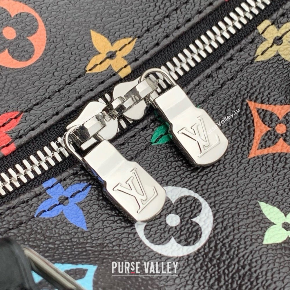 Louis Vuitton LV x TM Speedy Soft 30 Bag in Multicolored Monogram Canvas M13257 Black 2025 (K-25030306)