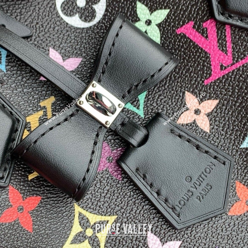 Louis Vuitton LV x TM Speedy Soft 30 Bag in Multicolored Monogram Canvas M13257 Black 2025 (K-25030306)
