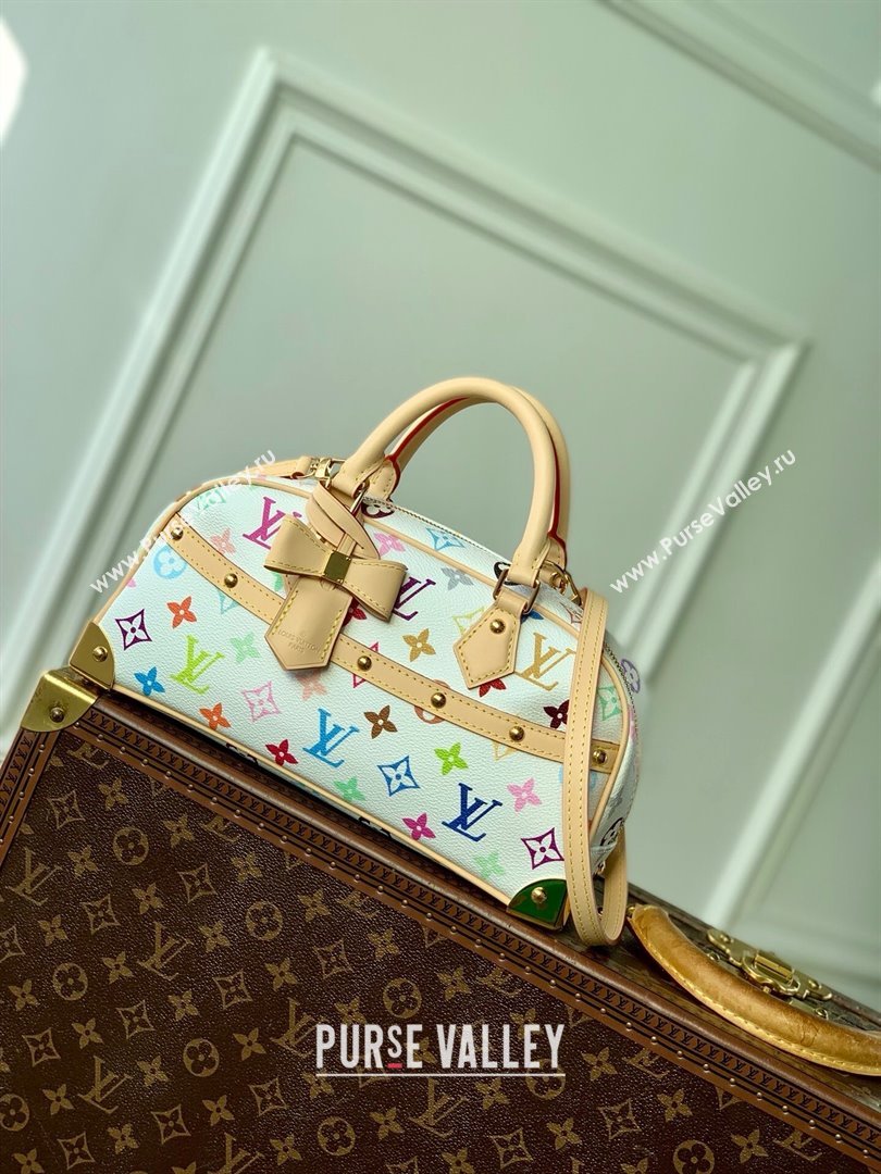 Louis Vuitton LV x TM Handbag East West in Multicolored Monogram Canvas M13084 White 2025 (K-25030307)