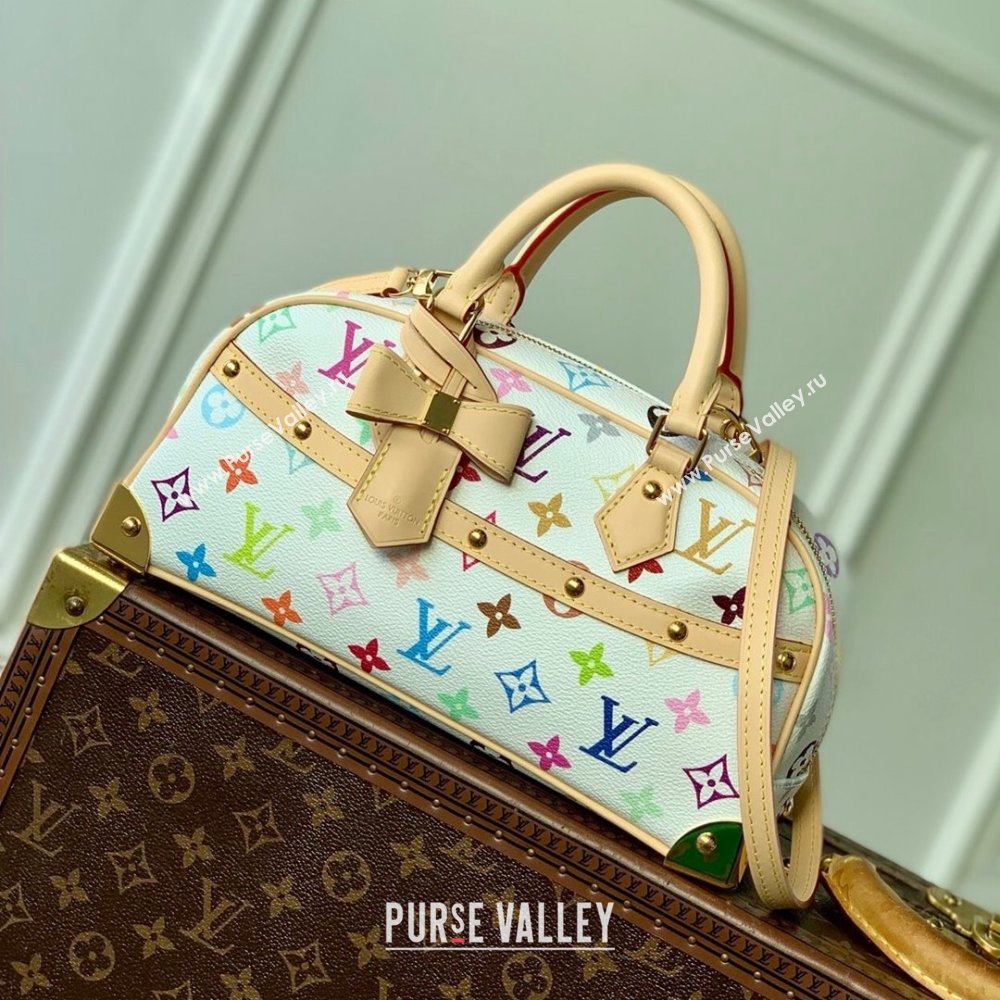 Louis Vuitton LV x TM Handbag East West in Multicolored Monogram Canvas M13084 White 2025 (K-25030307)