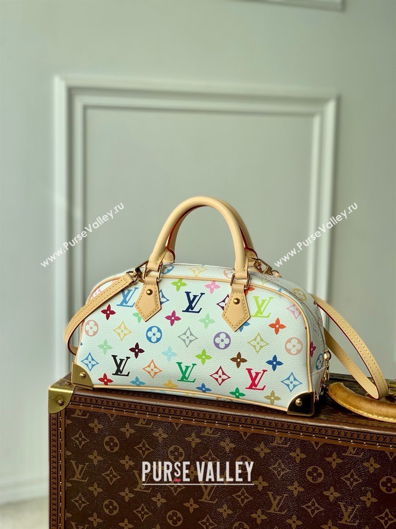Louis Vuitton LV x TM Handbag East West in Multicolored Monogram Canvas M13084 White 2025 (K-25030307)