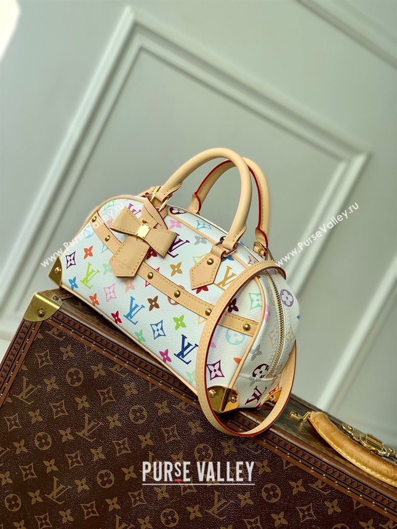 Louis Vuitton LV x TM Handbag East West in Multicolored Monogram Canvas M13084 White 2025 (K-25030307)