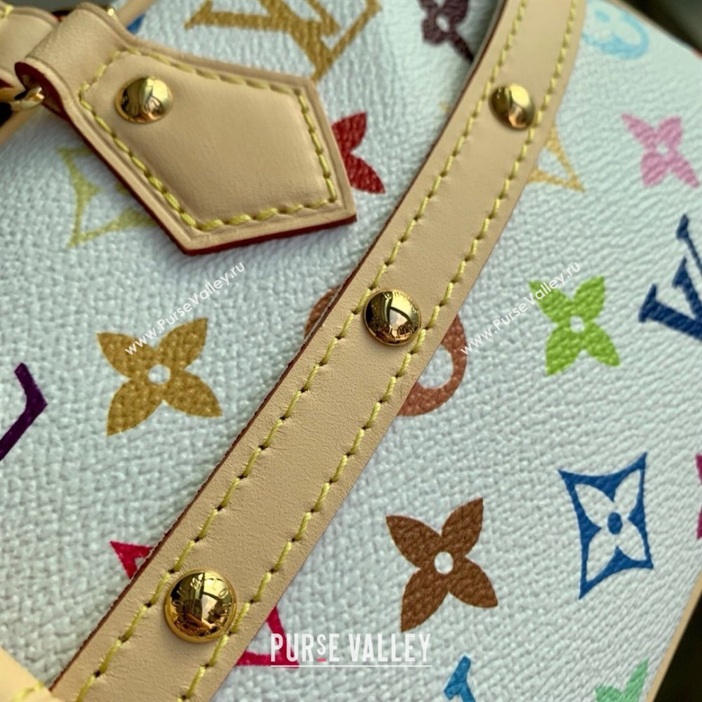 Louis Vuitton LV x TM Handbag East West in Multicolored Monogram Canvas M13084 White 2025 (K-25030307)