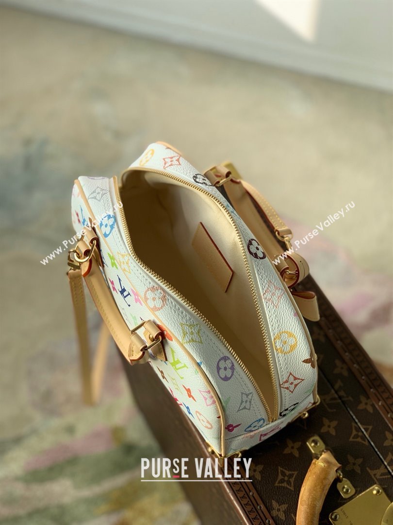 Louis Vuitton LV x TM Handbag East West in Multicolored Monogram Canvas M13084 White 2025 (K-25030307)