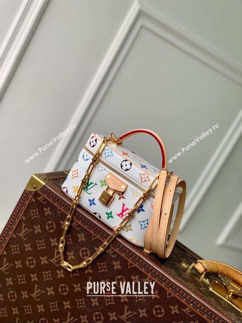 Louis Vuitton LV x TM Vanity Chain Pouch in Multicolored Monogram Canvas M13662 White 2025 (K-25030308)