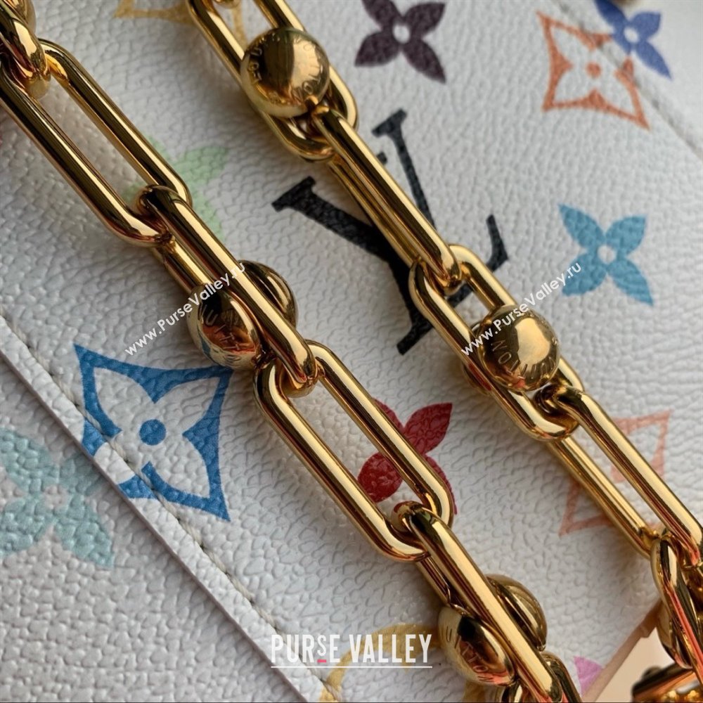 Louis Vuitton LV x TM Vanity Chain Pouch in Multicolored Monogram Canvas M13662 White 2025 (K-25030308)