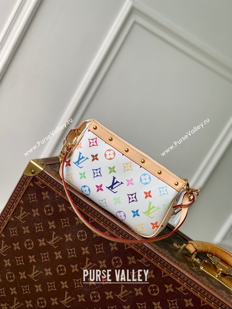 Louis Vuitton LV x TM Pochette Accessoires in Multicolored Monogram Canvas M13404 White 2025 (K-25030309)