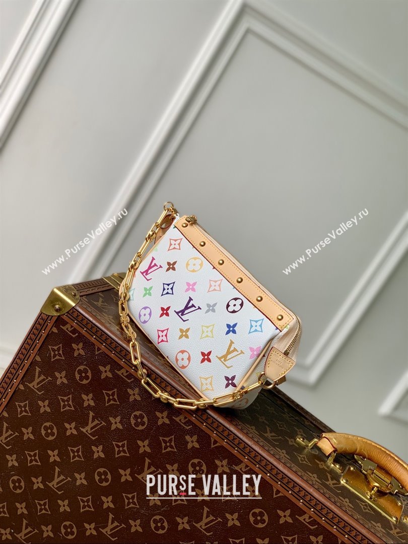 Louis Vuitton LV x TM Pochette Accessoires in Multicolored Monogram Canvas M13404 White 2025 (K-25030309)