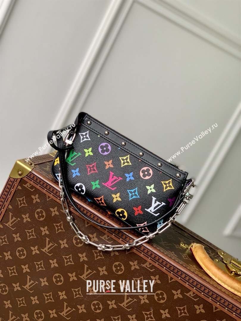 Louis Vuitton LV x TM Pochette Accessoires in Multicolored Monogram Canvas M13663 Black 2025 (K-25030310)