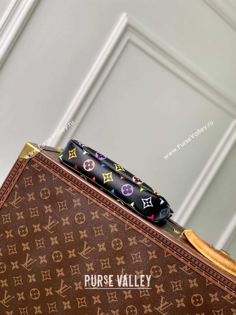 Louis Vuitton LV x TM Pochette Accessoires in Multicolored Monogram Canvas M13663 Black 2025 (K-25030310)