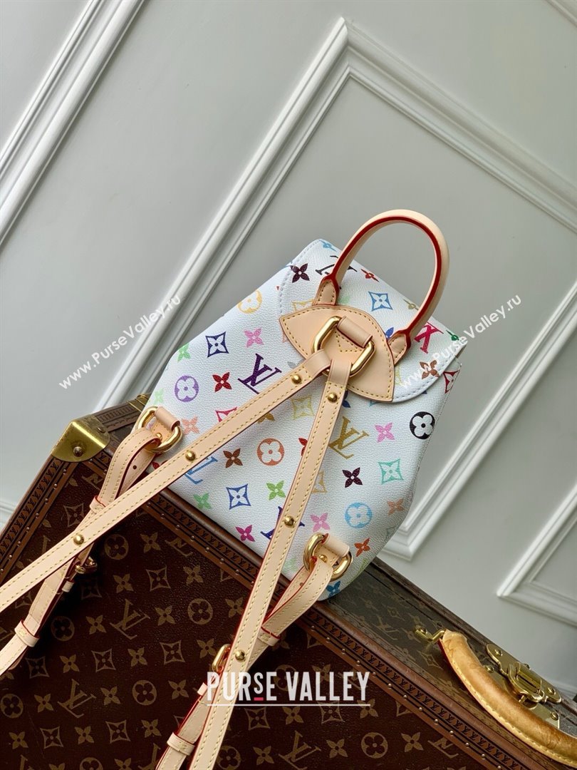 Louis Vuitton LV x TM Venice Backpack in Multicolored Monogram Canvas M13081 White 2025 (K-25030301)