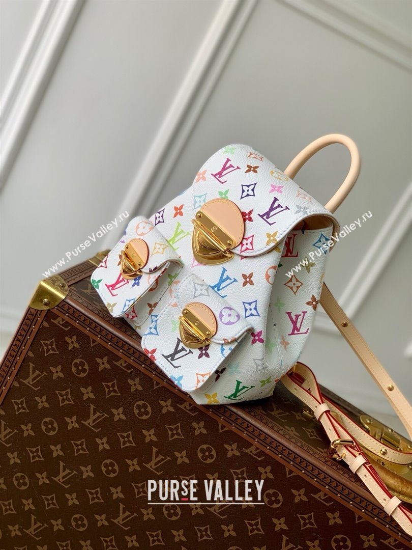 Louis Vuitton LV x TM Venice Backpack in Multicolored Monogram Canvas M13081 White 2025 (K-25030301)