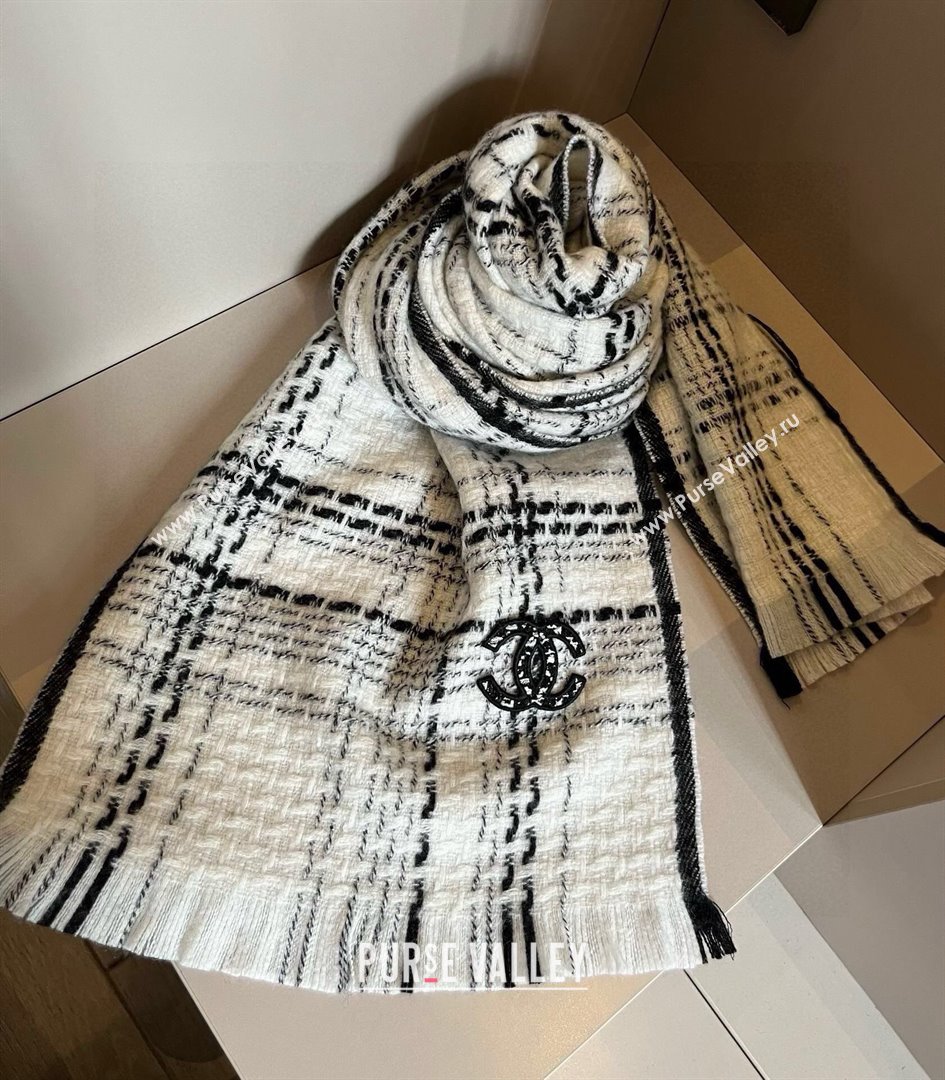 Chanel LongScarf CH121111 White 2024 (O-24121111)