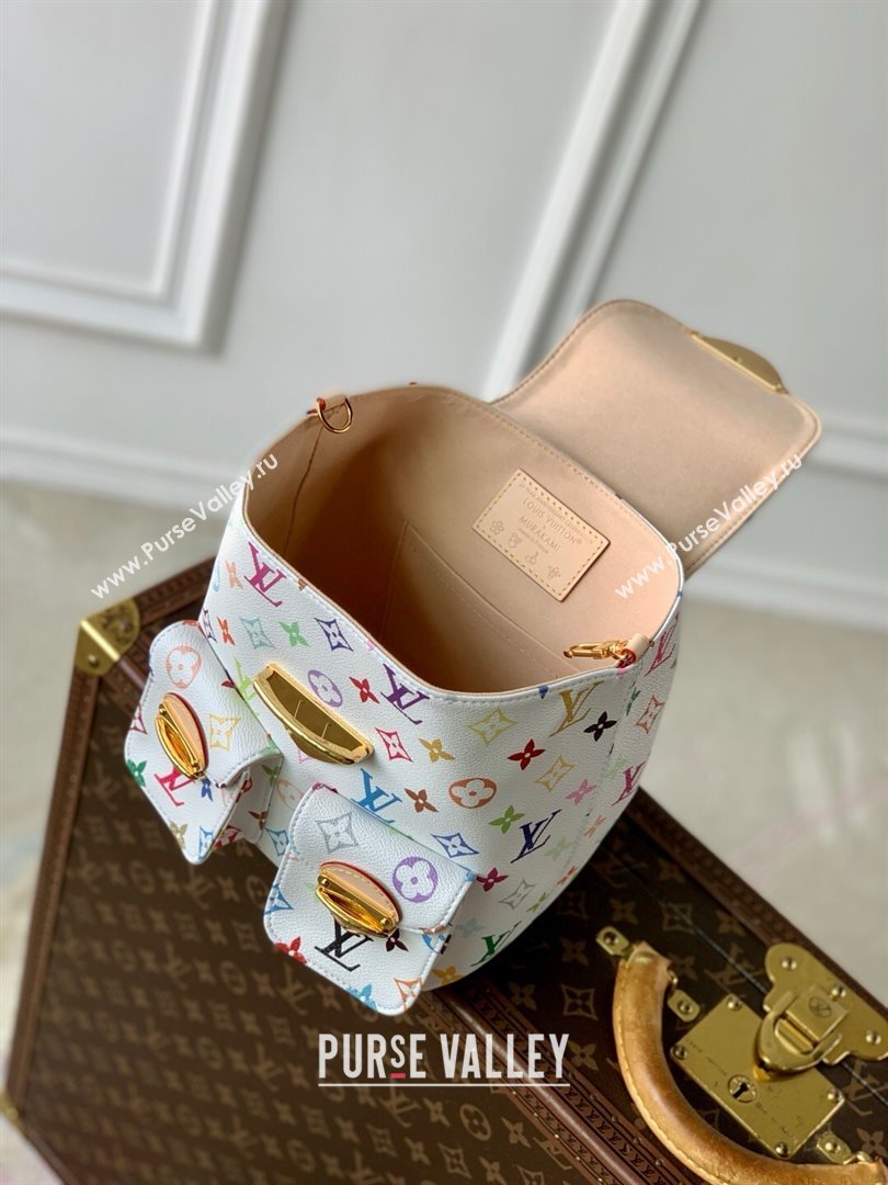 Louis Vuitton LV x TM Venice Backpack in Multicolored Monogram Canvas M13081 White 2025 (K-25030301)