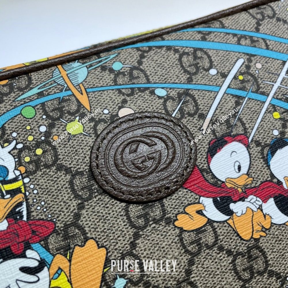 Gucci x Disney Donald Duck GG Canvas Belt Bag 602695 Beige/Blue 2020 (DLH-20112523)