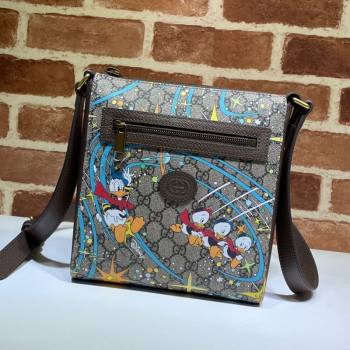 Gucci x Disney Donald Duck GG Canvas Messenger Bag 645054 Beige/Blue 2020 (DLH-20112524)