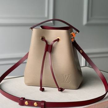 Louis Vuitton NeoNoe BB Mini Bucket Bag in Galet Grey Epi Leather M53610 2020 (KI-20110307)