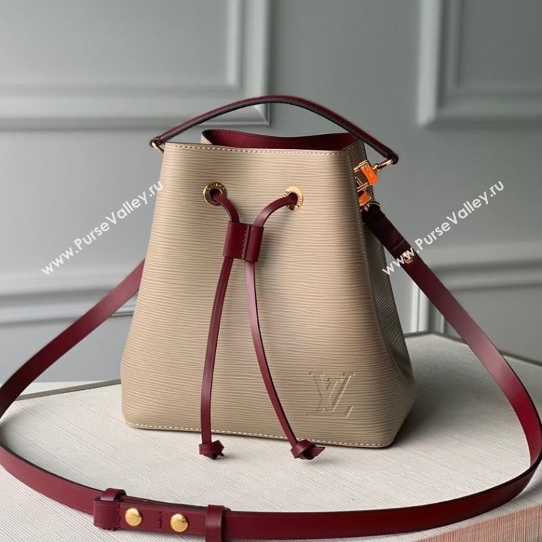 Louis Vuitton NeoNoe BB Mini Bucket Bag in Galet Grey Epi Leather M53610 2020 (KI-20110307)