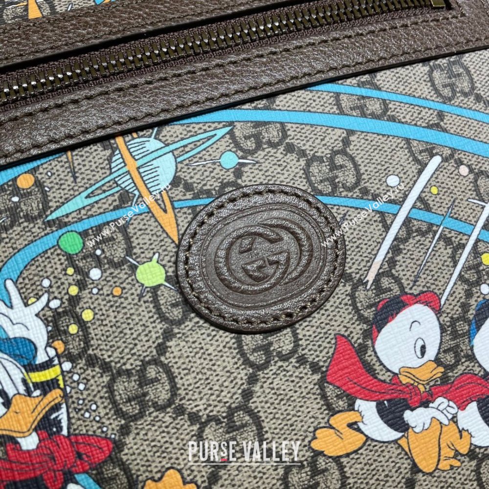 Gucci x Disney Donald Duck GG Canvas Messenger Bag 645054 Beige/Blue 2020 (DLH-20112524)