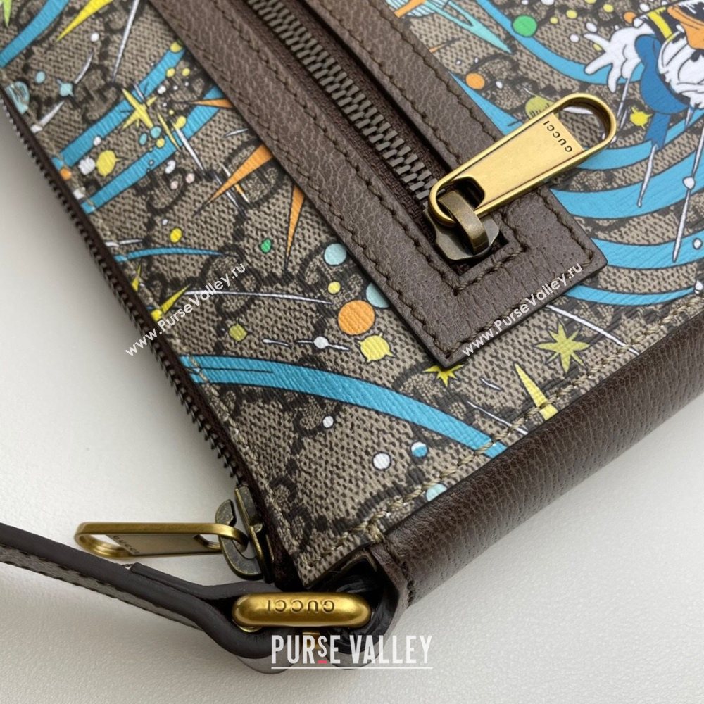 Gucci x Disney Donald Duck GG Canvas Messenger Bag 645054 Beige/Blue 2020 (DLH-20112524)