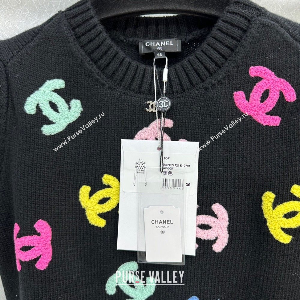 Chanel Wool Cashmere Short-sleeved Sweater CH120114 2023 (Q-23120114)