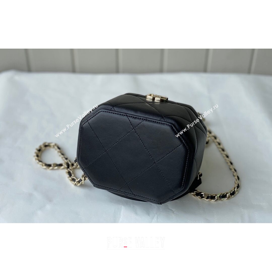 Chanel Lambskin Small Vanity Case AS2630 Black 2021 (SM-21082740)