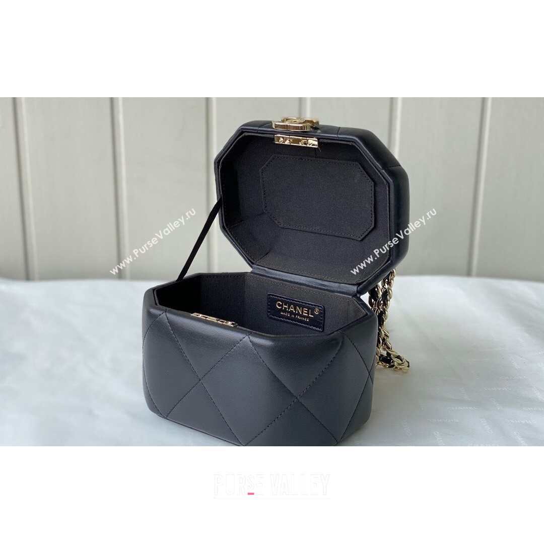 Chanel Lambskin Small Vanity Case AS2630 Black 2021 (SM-21082740)