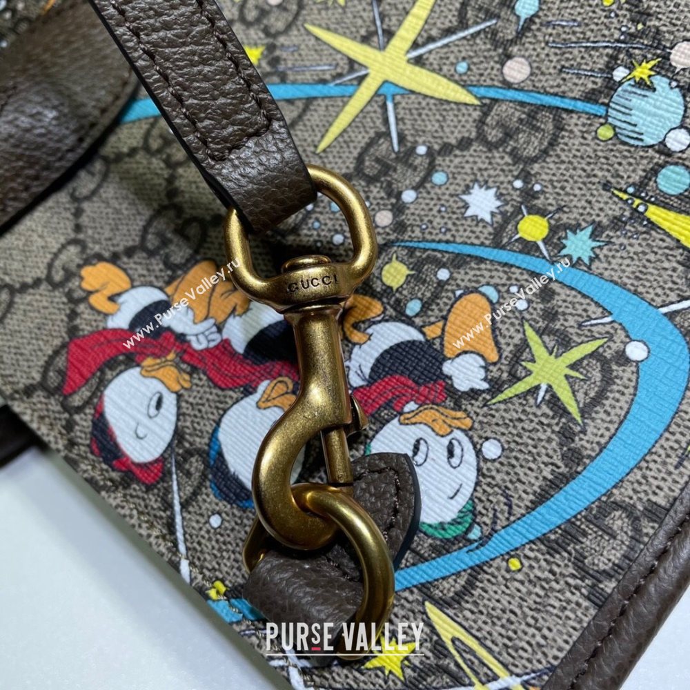 Gucci x Disney Donald Duck GG Canvas Tote Bag 650037 Beige/Blue 2020 (DLH-20112526)