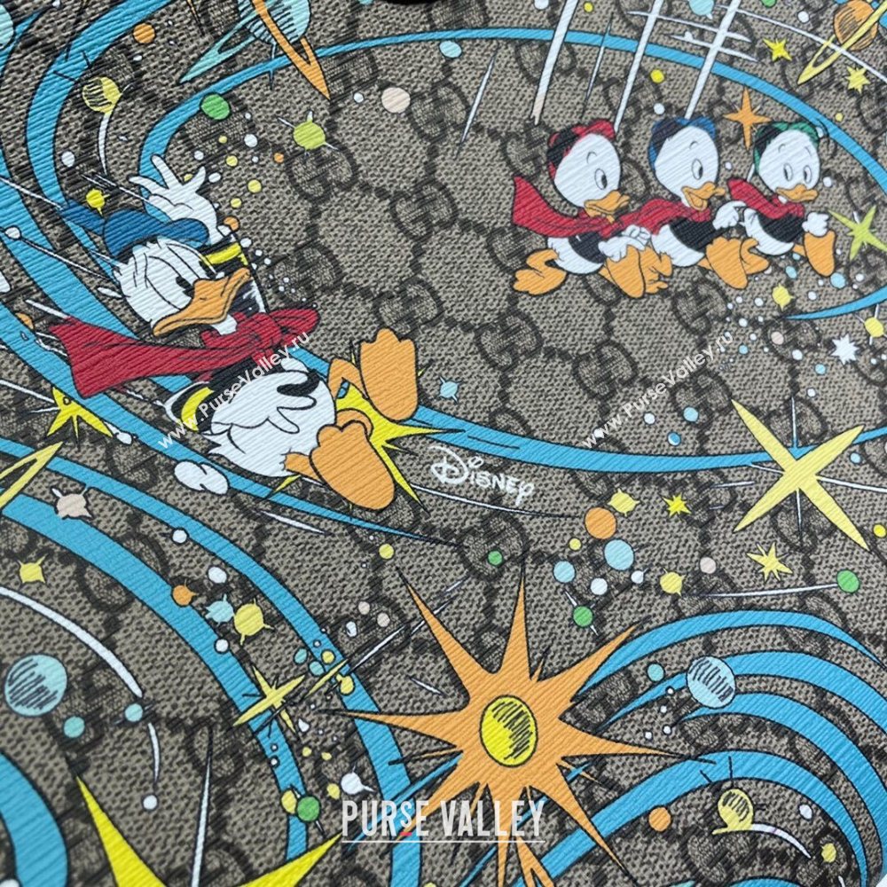 Gucci x Disney Donald Duck GG Canvas Tote Bag 650037 Beige/Blue 2020 (DLH-20112526)